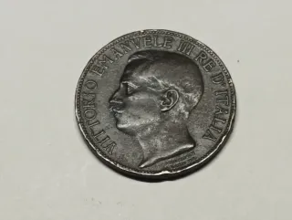 Bonita Moneda 10 Centesimi Italia 1911 Cobre