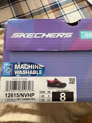 Zapatillas Skechers Azul y Rosa Nuevas