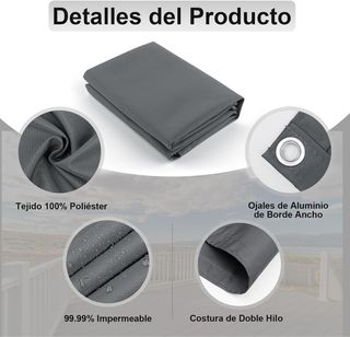 AXT SHADE Pantalla Balcón 90x500cm Gris