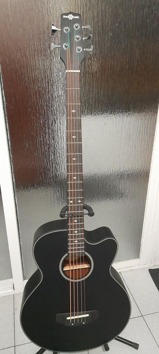 Bajo Electroacústico 5 Cuerdas Negro