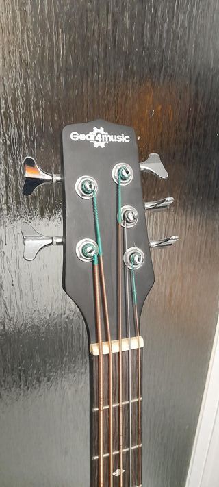 Bajo Electroacústico 5 Cuerdas Negro