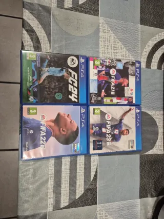 Lote FIFA 21, 22, 23 y FC 24 PS4