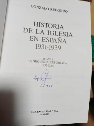 Historia de la Iglesia en España (1931-1939)