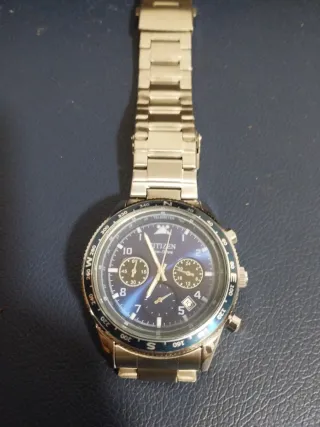 Relógio Citizen Eco-Drive Cronógrafo Azul