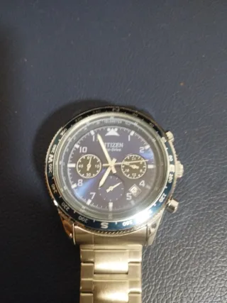 Relógio Citizen Eco-Drive Cronógrafo Azul