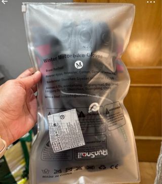 Guantes de moto RunSnail negros y grises unisex, m