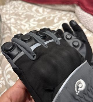 Guantes de moto RunSnail negros y grises unisex, m