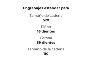 Cadena Moto 520X2 110L