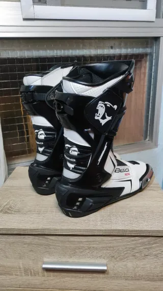 Botas Moto Beta Racing Blancas Talla 44/45