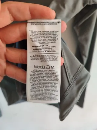 Camiseta Nike Running Mujer Talla XS Gris