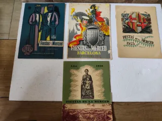 Lote programas oficiales fiesta merced años 50