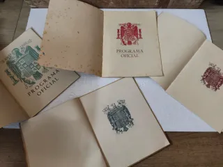 Lote programas oficiales fiesta merced años 50