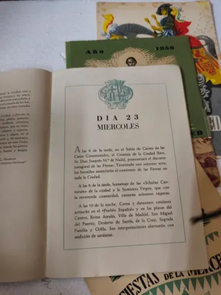 Lote programas oficiales fiesta merced años 50