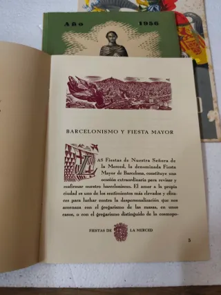 Lote programas oficiales fiesta merced años 50