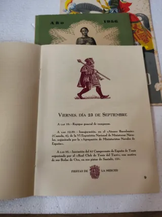 Lote programas oficiales fiesta merced años 50