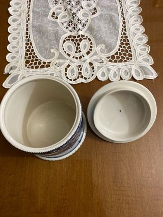 Bote Cerámica Staffordshire Antiguo