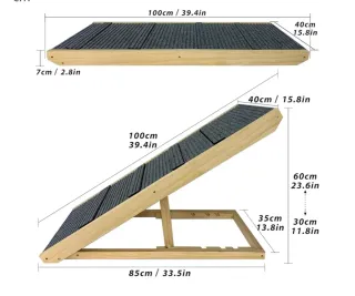 Rampa para perros plegable 60 cm
