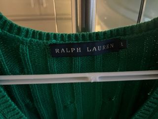 Jersey Ralph Lauren Verde Cable Knit