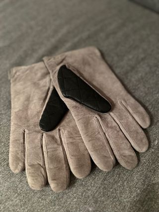 Guantes Aston Hombre Negro y Beige