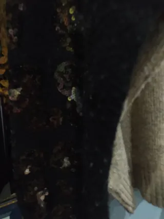 Jersey Beige con Leopardo Lentejuelas Talla Única