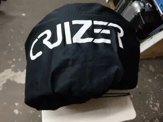 Casco Moto Cruizer Negro con Visor