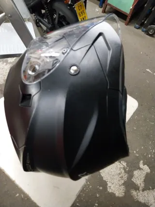 Casco Moto Cruizer Negro con Visor