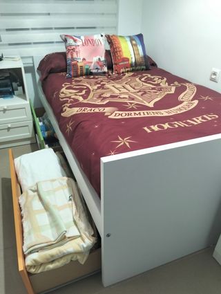 Cama individual 105cm con cajones