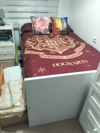 Cama individual 105cm con cajones