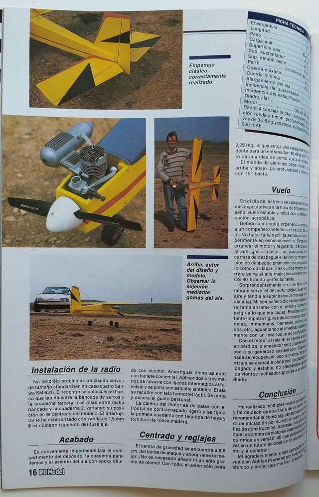 Aeromodelismo RcModel Perfiles SELIG para velero