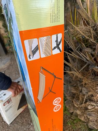 Hamaca con soporte de acero