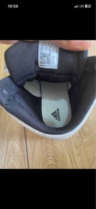 Scarpe Adidas alte nere e bianche taglia 42