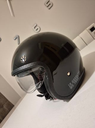 Casco Jet Origine Spirit Negro Brillante