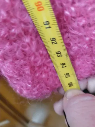 Abrigo rosa intenso Talla 44 Nuevo hecho en España