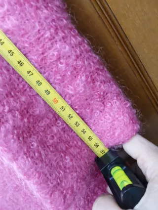 Abrigo rosa intenso Talla 44 Nuevo hecho en España