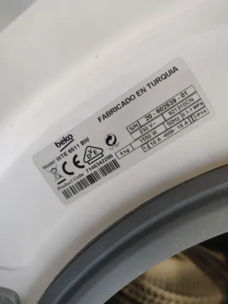 Lavadora Beko pequeña