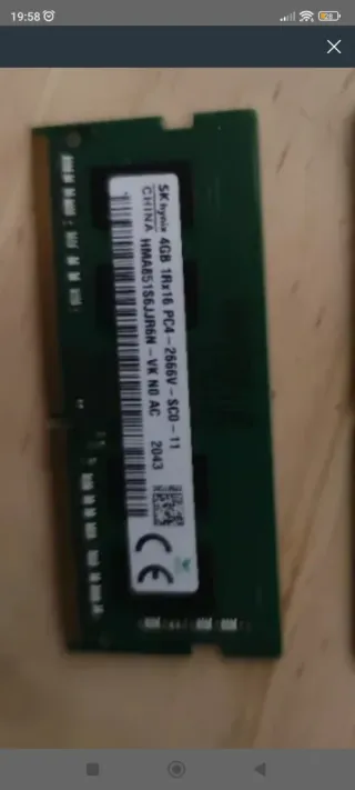 Memoria RAM SK hynix 4GB DDR4 2666MHz