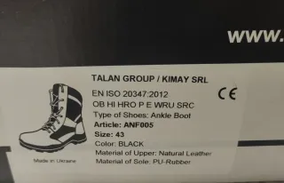 Anfibi Kimay N.43 NUOVI