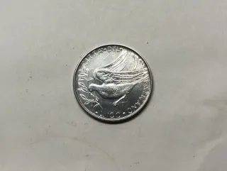 Moneda Vaticano 100 Liras 1974 Pablo VI. MCMLXXIV