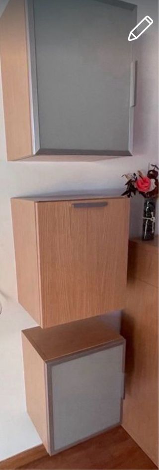 3 armarios cubo modernos madera y metal