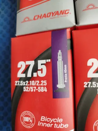 10 Cámaras de Bicicleta 27.5