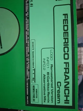 Vinilo Federico Franchi - Cream