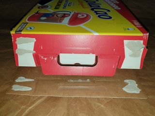 Caja vacía Cola Cao Super Mario