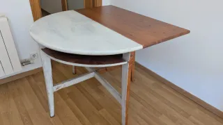 2 Mesas de madera plegable