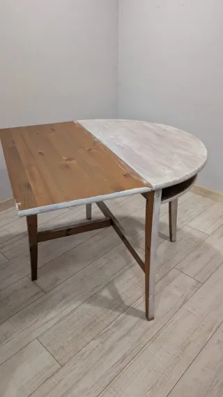 2 Mesas de madera plegable