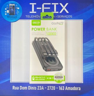 Power Bank 10000mAh 4 em 1 Carga Rápida