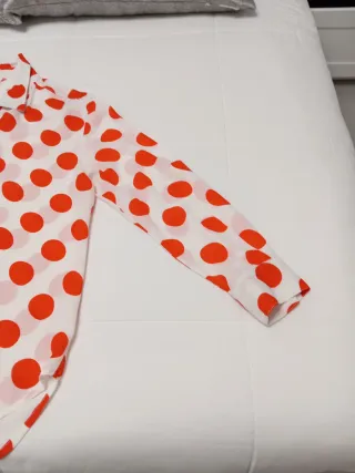 Camisa lunares rojos talla 38