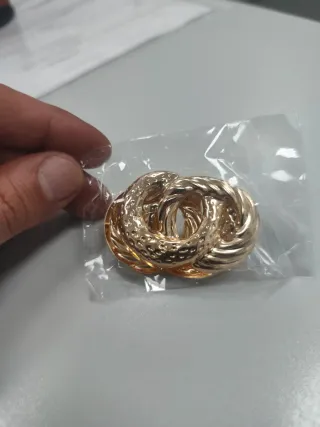 Pendientes dorados mujer nuevos