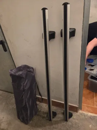 2 barras aluminio con fijaciones Norauto