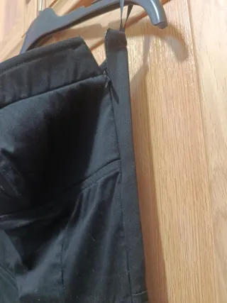 Vestido de fiesta negro y blanco