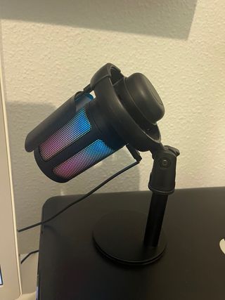 Micrófono USB con Iluminación LED ajustable
